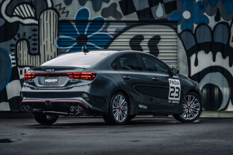 MBRP S47113CF 2022-2023 Kia Forte GT 1.6L Turbo2.5in Axle-Back Dual Split Rear w/ Quad Carbon Tips
