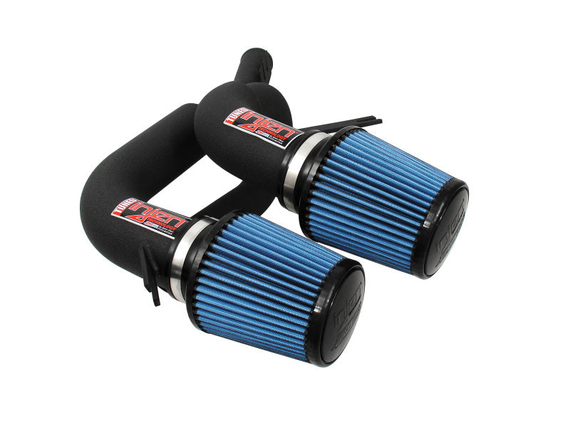 Injen SP1130WB 08-09 535i E60 3.0L L6 Twin intake & AMSOIL Filters Wrinkle Black Short RAM Intake
