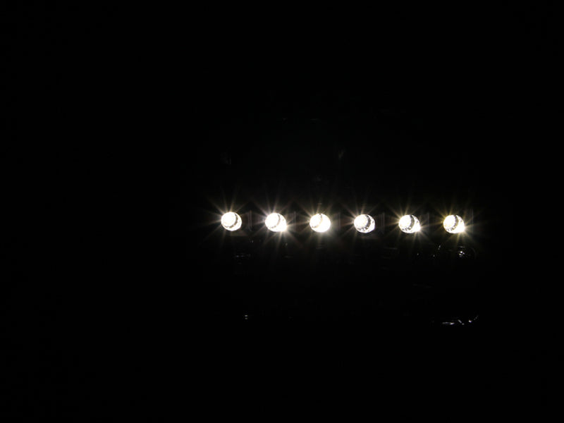 ANZO 111106 2000-2004 Ford Excursion Crystal Headlights Black w/ LED 1pc