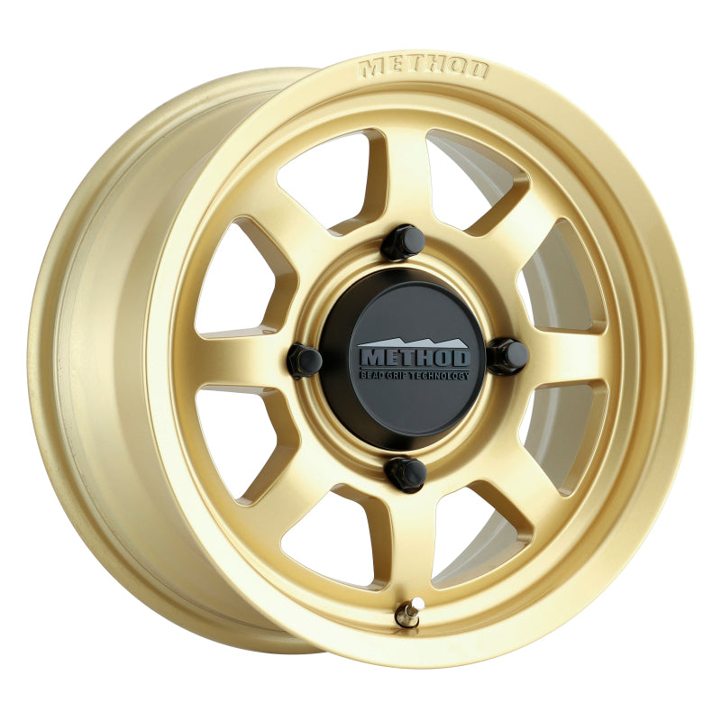 Method Wheels MR41047046143 Method MR410 14x7 4+3/+13mm Offset 4x156 132mm CB Gold Wheel
