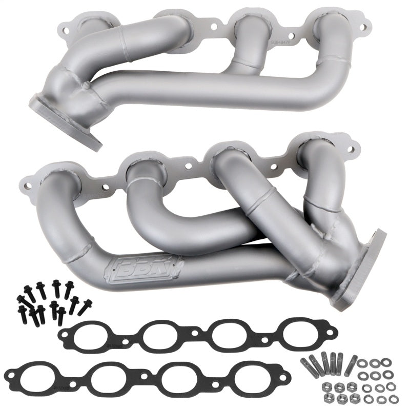 BBK 4047 14-18 GM Truck 5.3/6.2 1 3/4in Shorty Tuned Length Headers - Titanium Ceramic