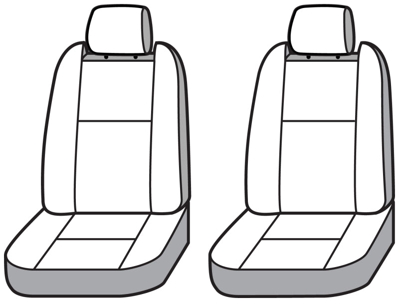 Covercraft SS2588PCCH 22-24 Dodge RAM 2500 Polycotton SeatSaver Custom Front Row Seat Covers - Charcoal