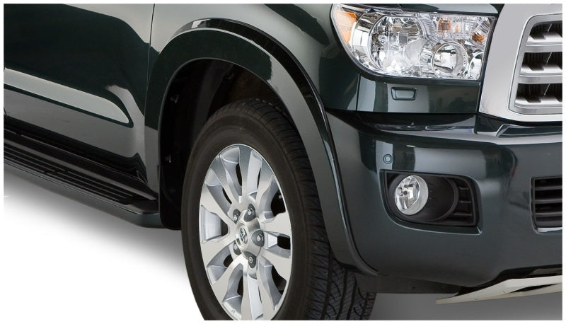 Bushwacker 30912-02 08-15 Toyota Sequoia OE Style Flares 4pc Fits w/ Factory Mudflap - Black