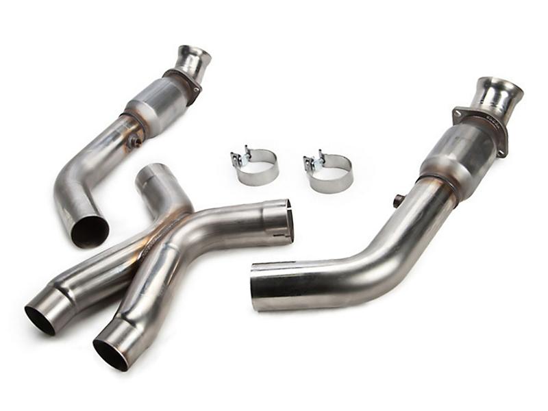 Kooks Headers 11203240 Kooks 99-04 Ford Mustang GT / Cobra 2 1/2in In x 2 1/2in OEM Out Cat SS X Pipe Kooks HDR Req