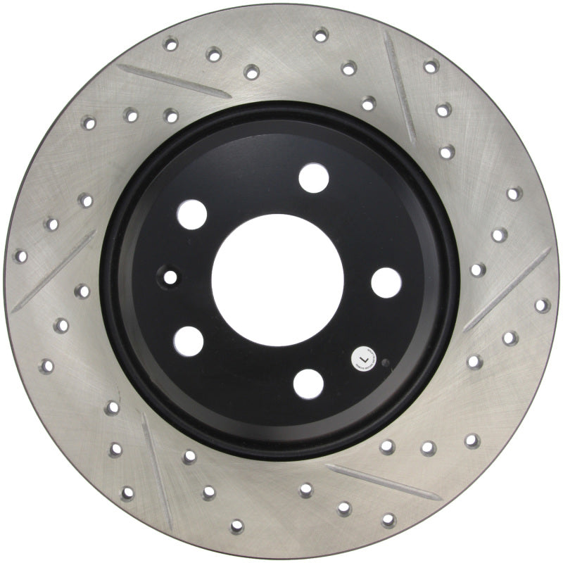 Stoptech 127.33127L StopTech Power Slot 09-10 Audi A4/A4 Quattro / 08-10 A5 / 10 S4 Rear Left Drilled & Slotted Rotor