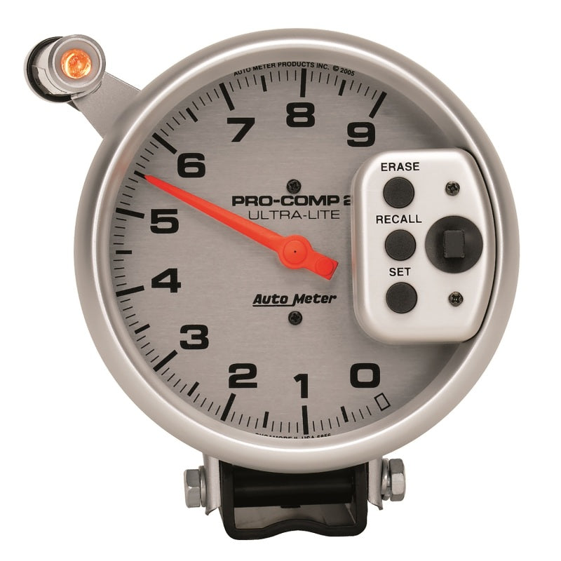 AutoMeter 6856 Autometer Ultra-Lite 5 inch 9000 RPM Single Range w/ Shift-Lite and Memory Tachometer