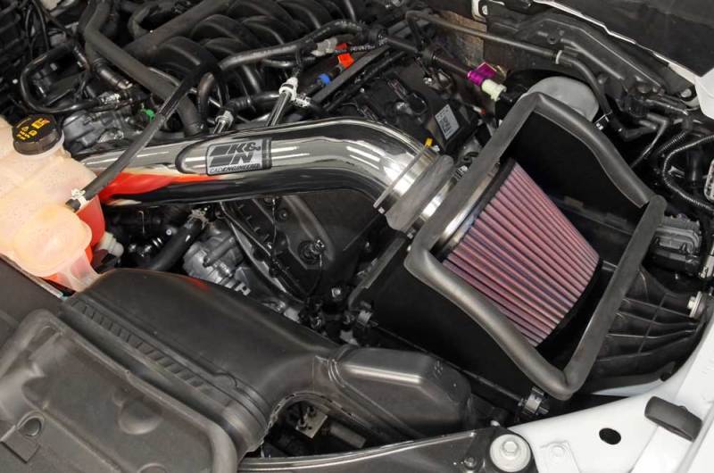 K&N Engineering 77-2591KP K&N 15 Ford F150 5.0L V8 F/I High Flow Performance Intake Kit
