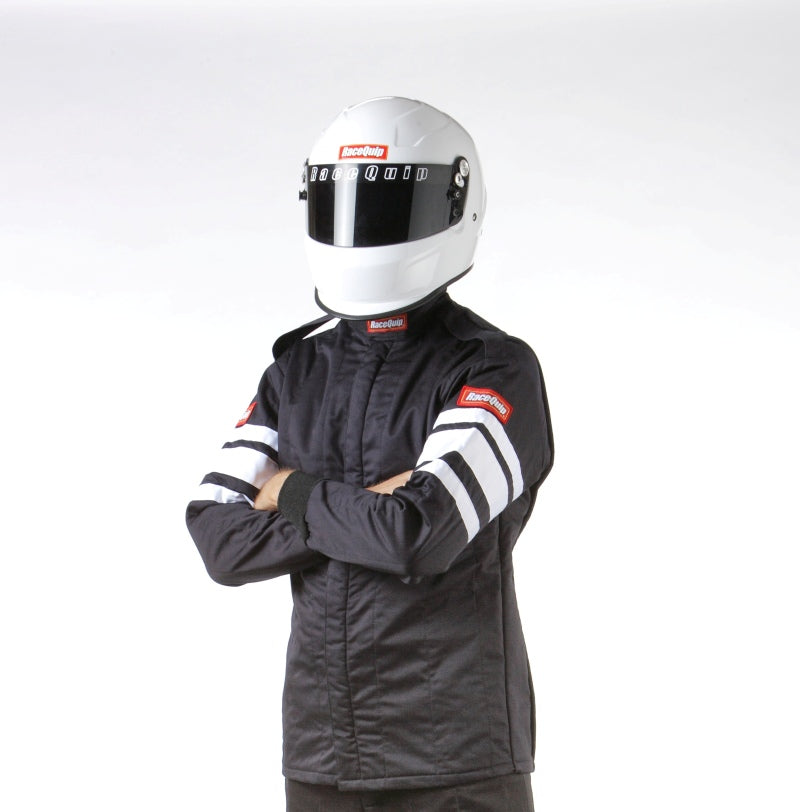 Racequip 121003 RaceQuip Black SFI-5 Jacket - Medium
