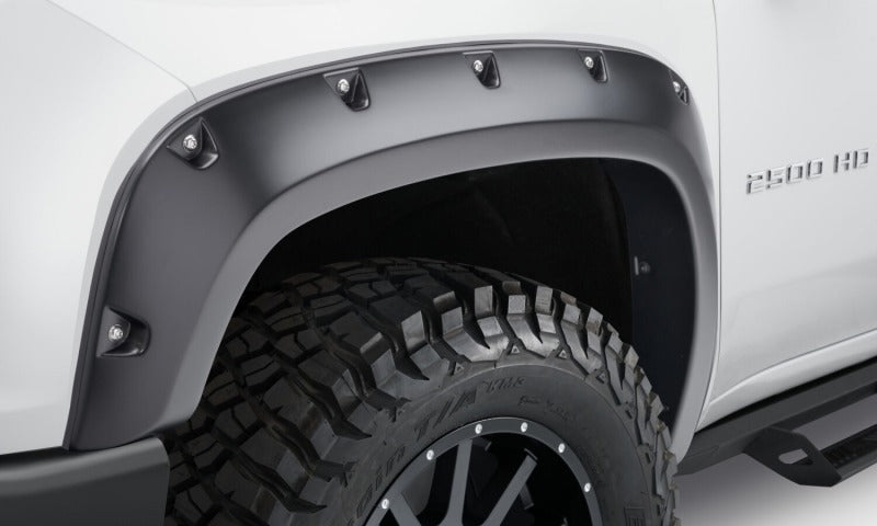 Bushwacker 40982-02 2020 Chevrolet Silverado 3500/2500 HD Pocket Style Flares 4pc - Black