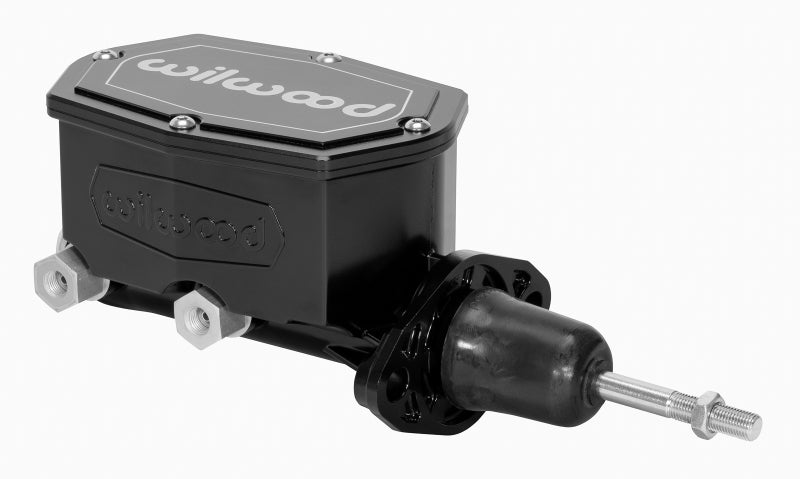 Wilwood 260-15540-BK Compact Tandem Master Cylinder - 1in Bore - w/Pushrod (Black)