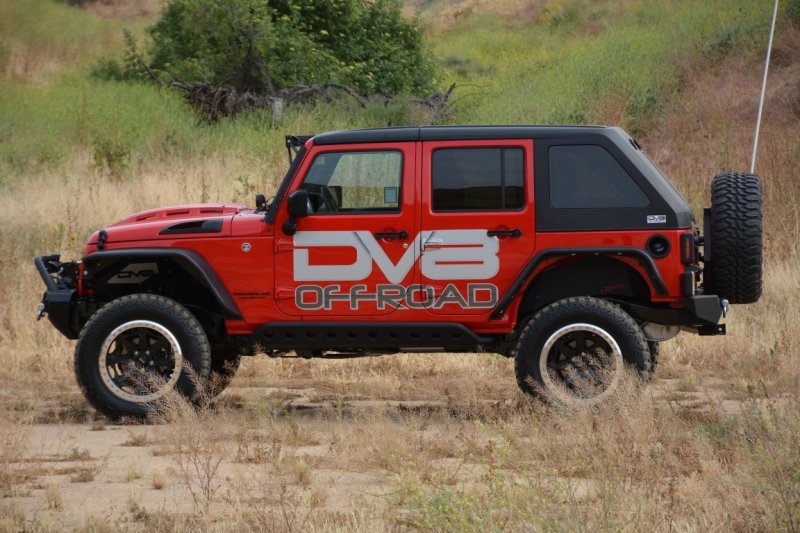 DV8 Offroad HDMB07-02 07-18 Jeep Wrangler JK Metal Heat Dispersion Hood - Primer Black