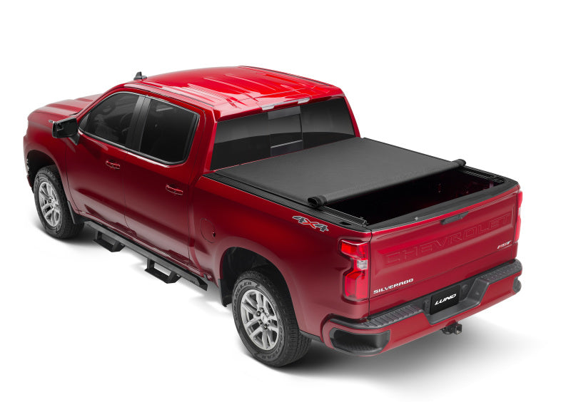 LUND 968292 Lund 19-23 Chevrolet Silverado 1500 (5.5ft. Bed) Genesis Elite Roll Up Tonneau Cover - Black