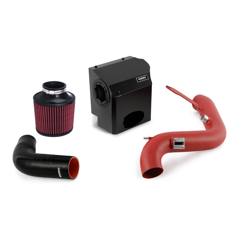 Mishimoto MMAI-FIST-14WRD 14-15 Ford Fiesta ST 1.6L Performance Air Intake Kit - Wrinkle Red