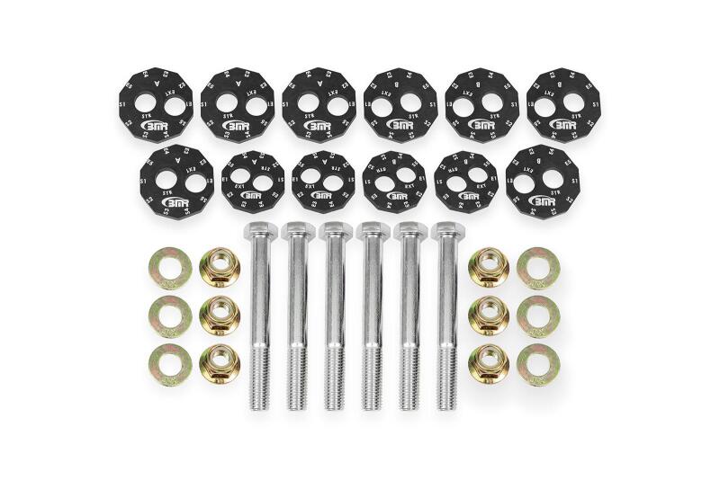 BMR Suspension WAK562 BMR 06-13 Chevrolet Corvette C6 Z06 / 09-13 ZR1 Camber Bolt Kit - Black Anodized