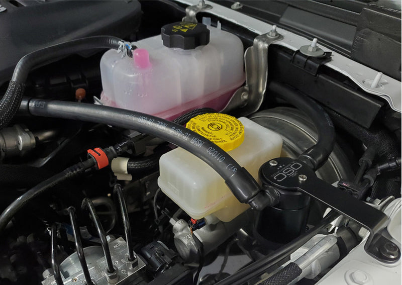 J&L 3069D-B 18-25 Jeep Wrangler JL 3.6L Driver Side Oil Separator 3.0 - Black Anodized