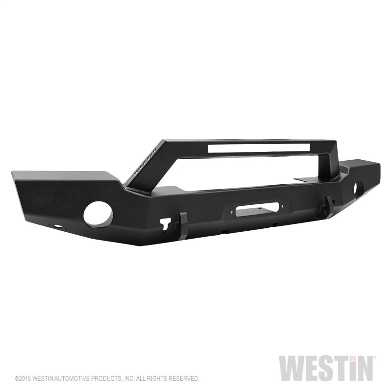 Westin 59-80125 18-20 Jeep Wrangler WJ2 Full Width Front Bumper w/LED Light Bar Mount Textured Black