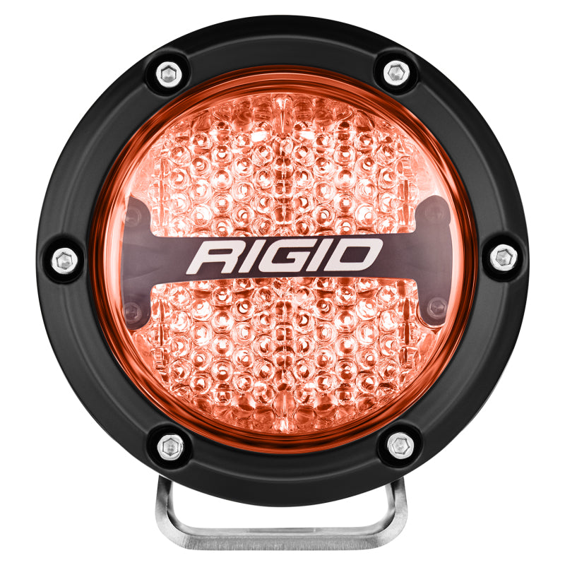 Rigid Industries 36400 360-Series 4in LED Off-Road Diffused Beam - RGBW Backlight (Pair)
