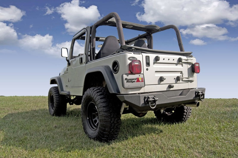Rugged Ridge 11546.10 XHD Rear Bumper 76-06 Jeep CJ / Jeep Wrangler