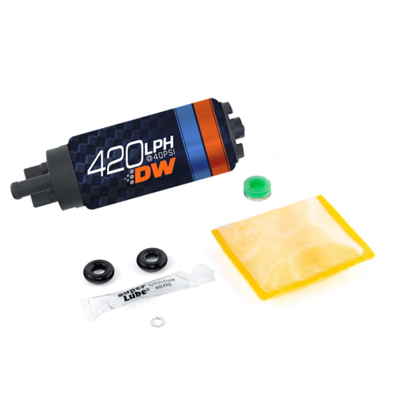 DeatschWerks 9-421-0847 Deatschwerks DW420 Series 420lph In-Tank Fuel Pump w/ Install Kit For Eclipse (Turbo AWD) 95-98