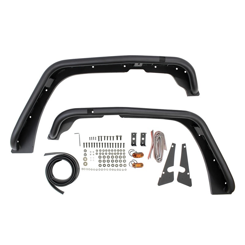 Westin 62-1005 /Snyper 07-17 Jeep Wrangler Tube Fenders - Front - Textured Black