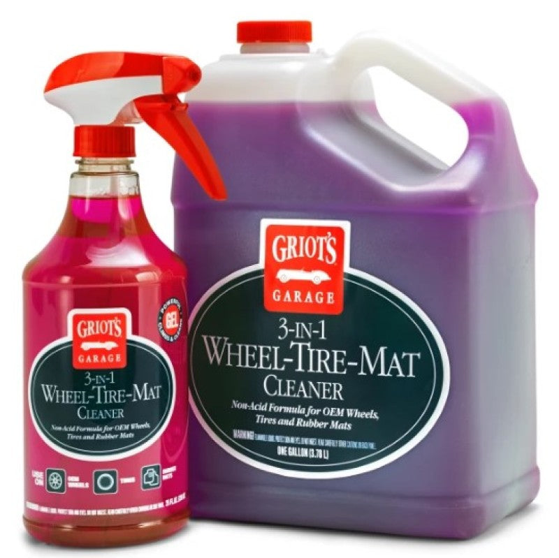 Griots Garage 10825 Griots 3 In 1 Wheel Tire Mat Cleaner- 25 Ounces