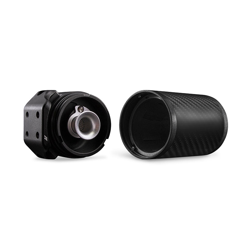 Mishimoto MMBCC-C8-20PCF 2020+ Chevrolet Corvette C8 Baffled Oil Catch Can Kit (PCV Side) - Carbon Fiber