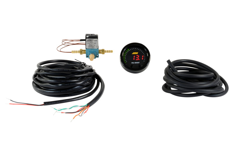 AEM 30-0352 X-Series Tru-Boost Controller Gauge w/ Boost Control Solenoid 80PSIg Internal MAP Sensor