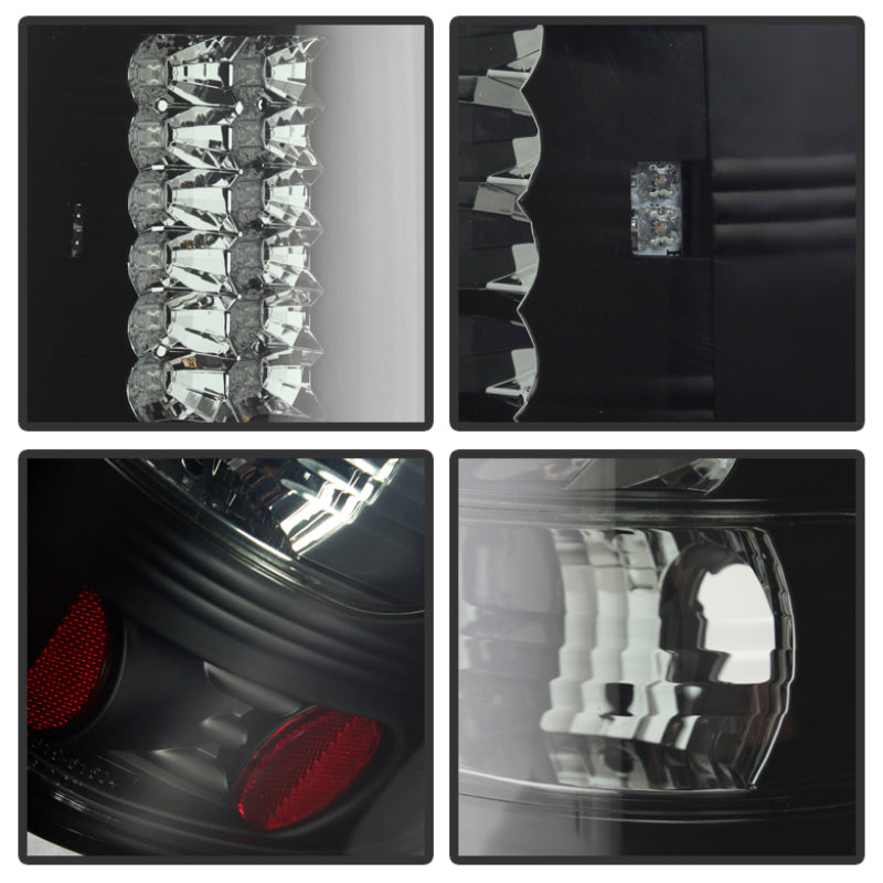 SPYDER 5078131 Spyder Ford F150 side 04-08 (Not Fit Heritage & SVT)LED Tail Lights Blk Smke ALT-YD-FF15004-LED-BSM