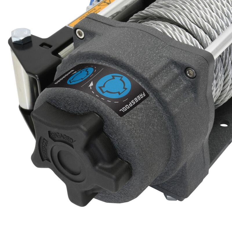 Superwinch 1145260 4500 LBS 12V DC 15/64in x 50ft Steel Rope Terra 4500 Winch - Gray Wrinkle