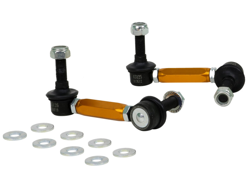 Whiteline KLC180-115 Universal Sway Bar Link Assembly Heavy Duty Adjustable Steel Ball 115mm Size