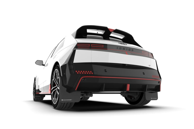 Rally Armor MF117-UR-BLK-RD 2025 Hyundai Ioniq 5 N Black Mud Flap w/ Red Logo