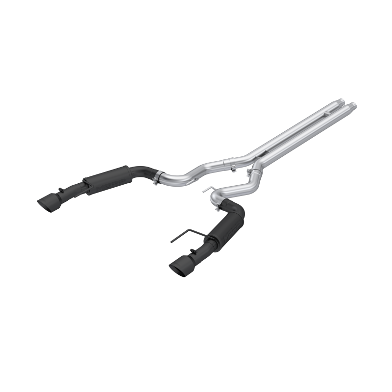 MBRP S7253BLK 2024Ford Mustang GT S650, 5.0 3in Cat-Back Dual Split Black-Coated Aluminized Steel