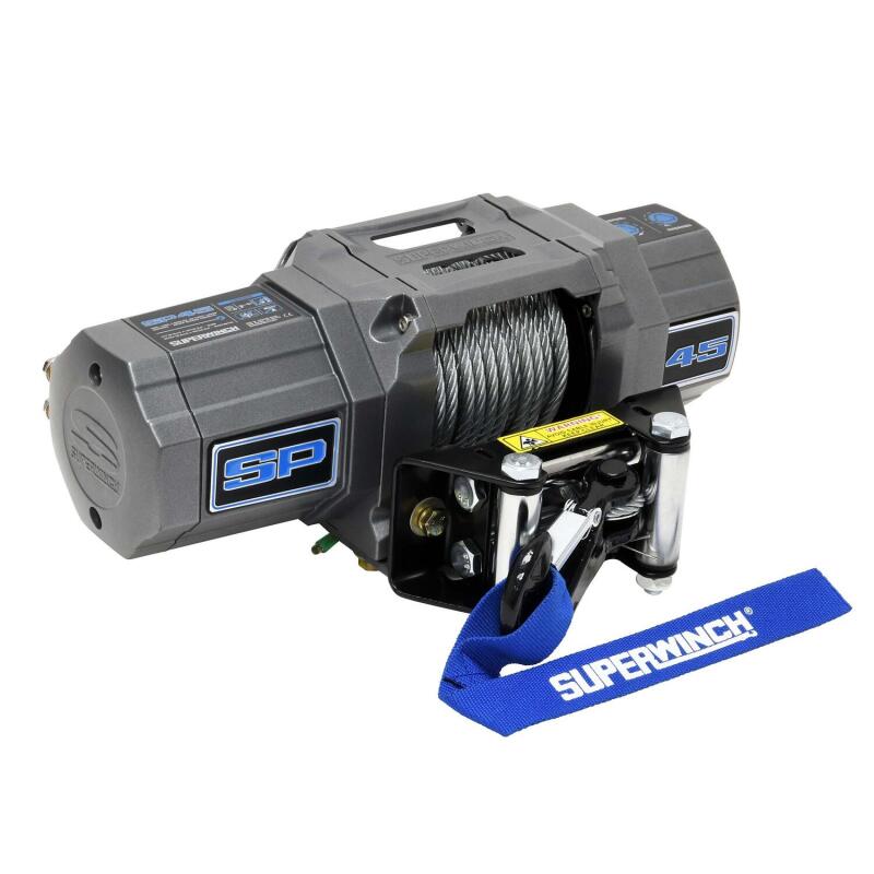 Superwinch 1145240 4500 LBS 12V DC 15/64in x 40ft Steel Rope Roller Fairlead SP 45 Winch