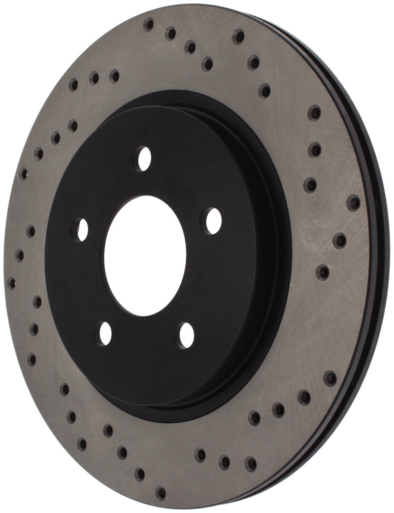 Stoptech 128.61087L StopTech 05-10 Ford Mustang V6/4.0L / GT V8/4.6L Cross Drilled Left Rear Rotor