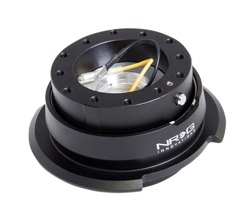 NRG SRK-280BK Quick Release Kit Gen 2.8 - Black / Black Ring