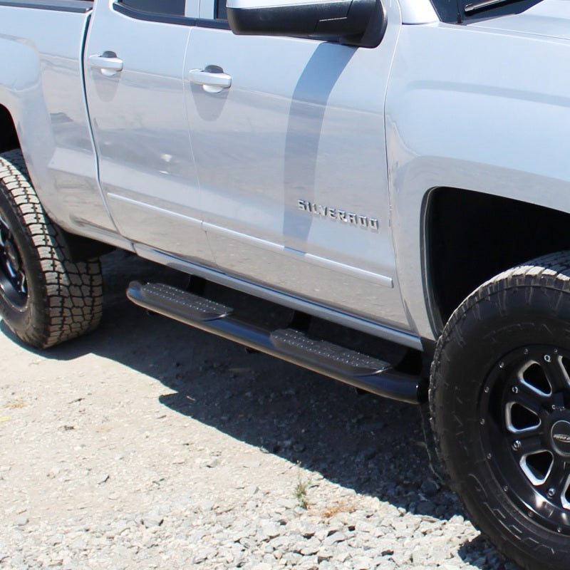 Westin 21-23715 2014-2018 Chevrolet/GMC Silverado Sierra 1500 Dbl Cab PRO TRAXX 4 Oval Nerf Step Bars - Black