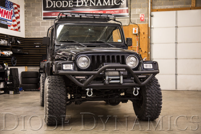 Diode Dynamics DD5015P 12 In LED Light Bar Single Row Straight Clear Driving (Pair) Stage Series