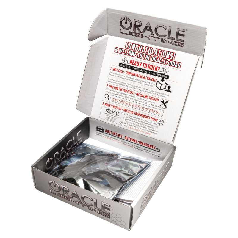 ORACLE Lighting 1334-001 Oracle Ford Mustang 10-13 WP LED Fog Halo Kit (Grille Style) - White SEE WARRANTY