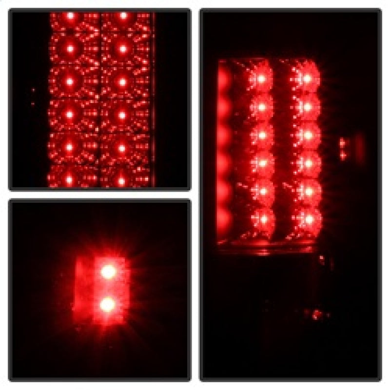 SPYDER 5078131 Spyder Ford F150 side 04-08 (Not Fit Heritage & SVT)LED Tail Lights Blk Smke ALT-YD-FF15004-LED-BSM