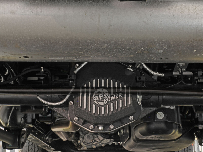 aFe 46-71290B POWER 2021 Ford Bronco w/ Dana M220 Differential Cover Black Street Series w/ Machined Fins