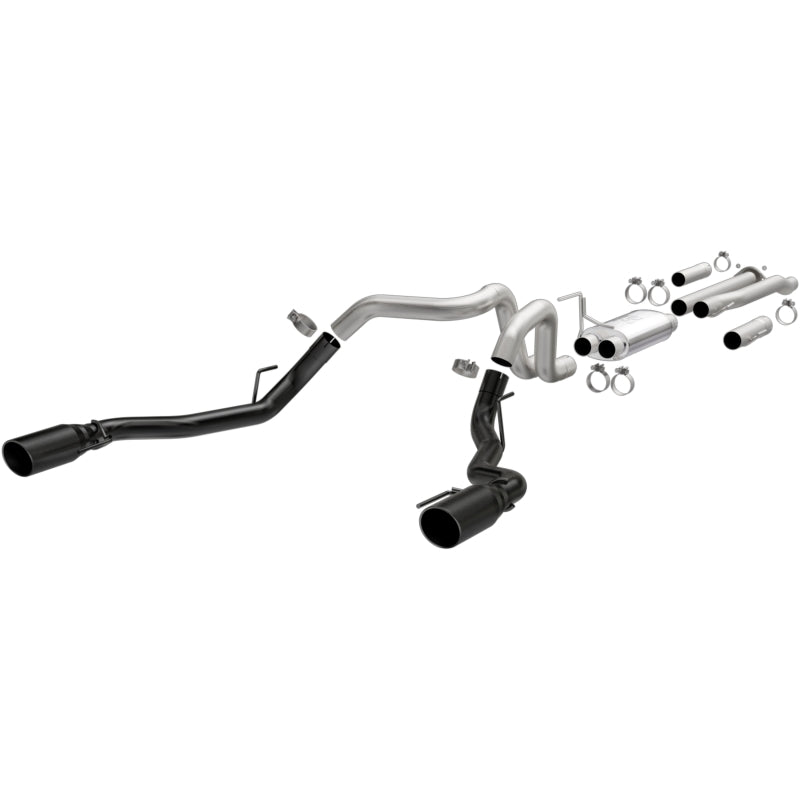Magnaflow 19350 MagnaFlow SYS Cat-Back 2017 Ford F-150 Raptor 3.5L Dual Black Coated 3in Tips