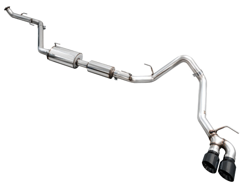 AWE Tuning 3015-33254 AWE Exhaust for 4th Gen Toyota Tacoma Dual Diamond Black Tips