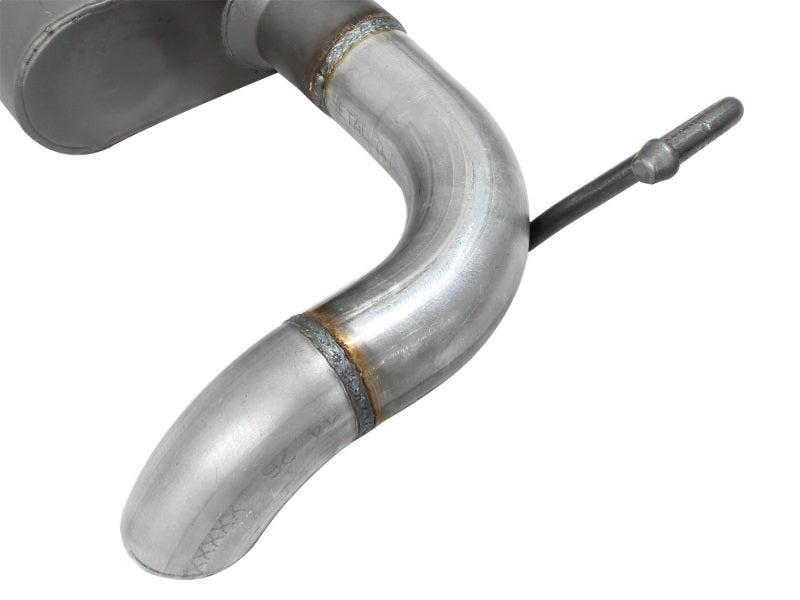 aFe 49-08046 Scorpion Exhaust System Axle Back Aluminized Hi-Tuck 07-17 Jeep Wrangler JK V6 3.6/3.8L
