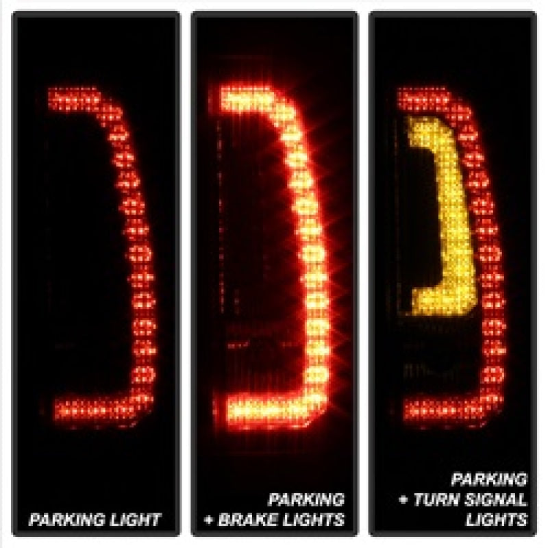SPYDER 5083425 Spyder Chevy Suburban 07-14 V2 - LED Tail Lights - Black Smoke ALT-YD-CSUB07V2-LED-BSM