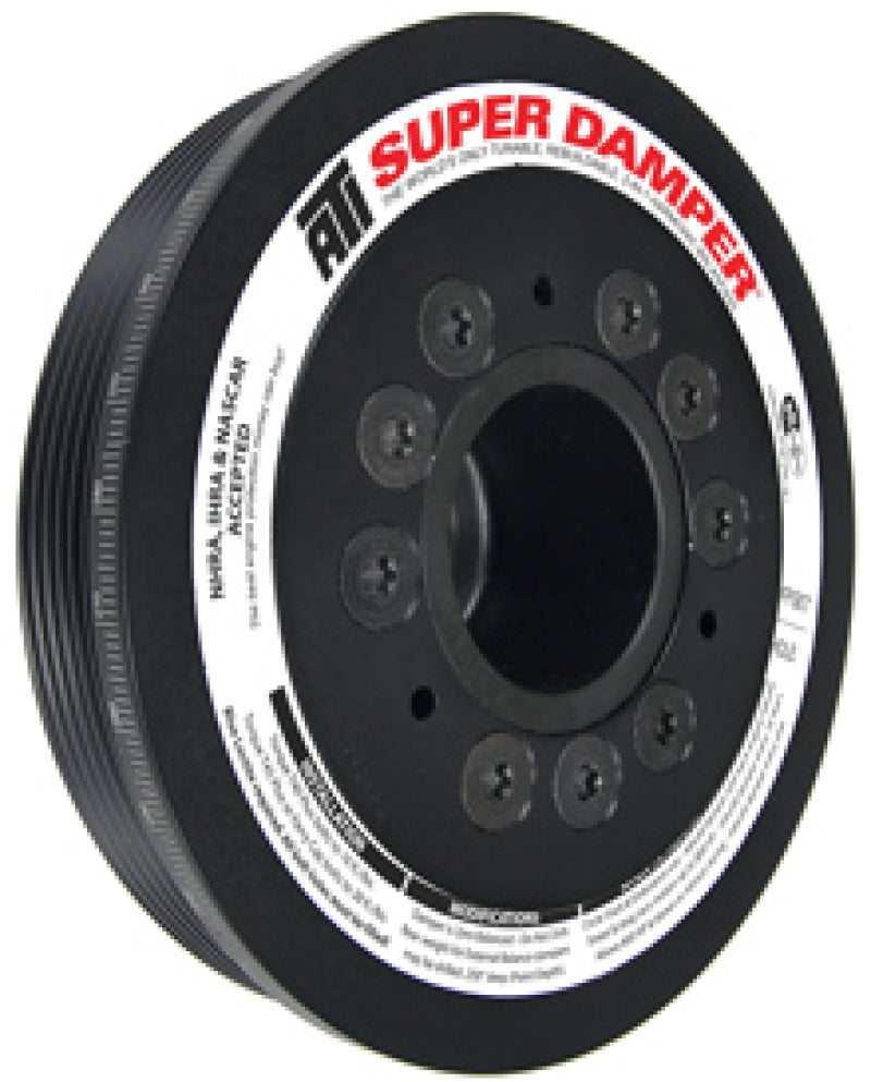 ATI ATI918250 Damper - 6.78in - Alum - 6 Grv - Mitsubishi Evo 8 - 4G63 - w/Integra Lower Cam Drive
