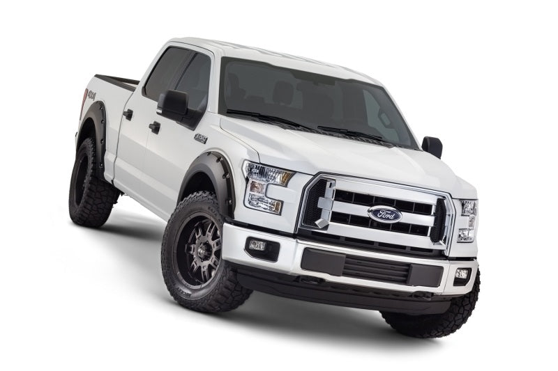 Bushwacker 20935-02 15-17 Ford F-150 Styleside Pocket Style Flares 4pc 67.1/78.9/97.6in Bed - Black