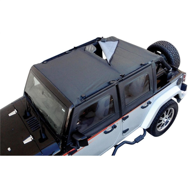 Rampage 94835 2007-2018 Jeep Wrangler(JK) Combo Sun Brief/Safari Top - Black Diamond
