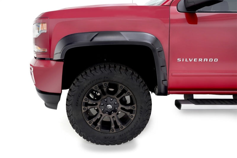 Bushwacker 40944-02 2019 Chevrolet Silverado 1500 w/ 69.3in Fleetside Bed DRT Style Flares 4pc - Black