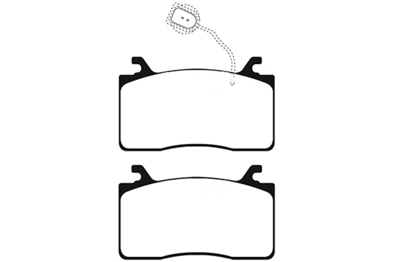 EBC DP42325R 2016+ Alfa Romeo Guilia 2.0T Yellowstuff Front Brake Pads
