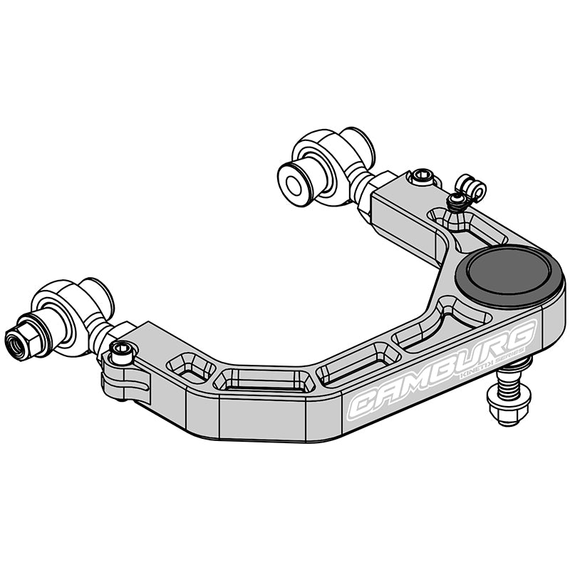 Camburg CAM-310184-GRY Toyota Tacoma 05-23 / 4-Runner 03-23 / FJ 07-14 KINETIK V2 Billet Uniball Upper Arms